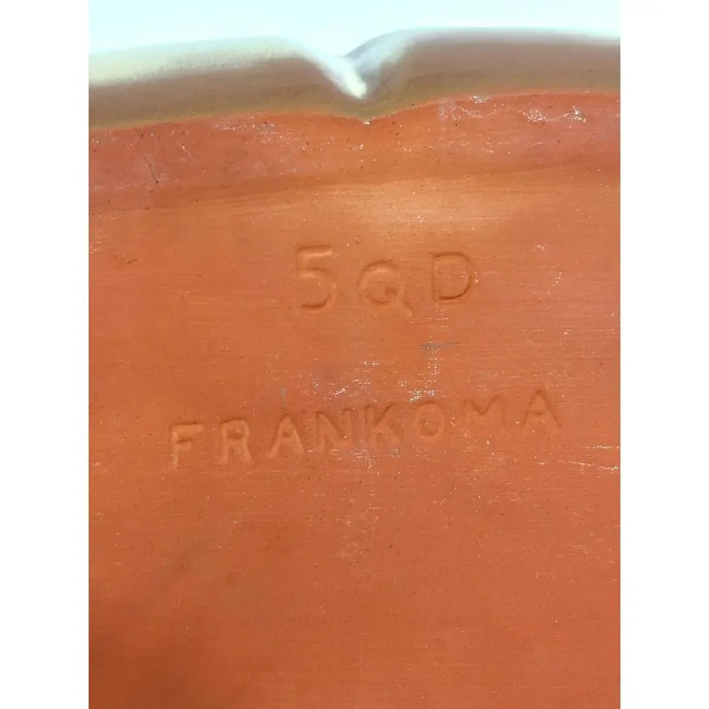 Vtg MCM Frankoma Pottery Divided Dish Serving Bowl Desert Gold‎ USA